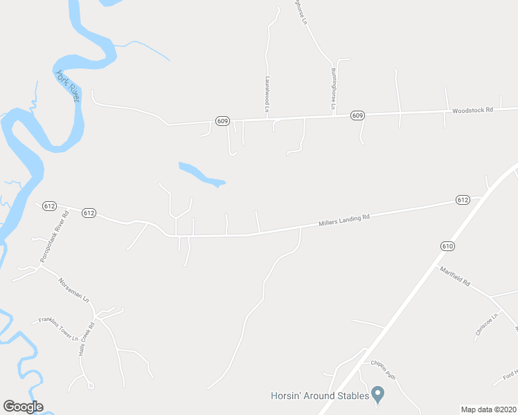 map of restaurants, bars, coffee shops, grocery stores, and more near 3263 Millers Landing Road in Gloucester Courthouse