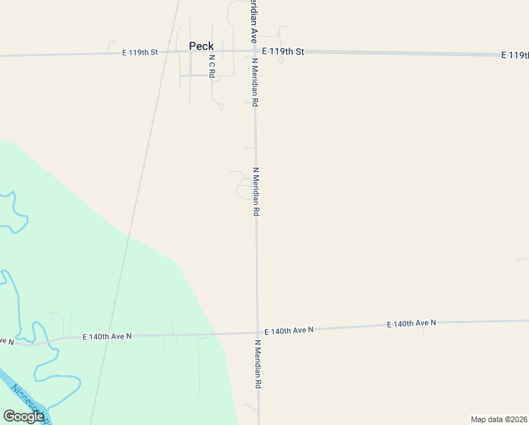map of restaurants, bars, coffee shops, grocery stores, and more near 1420 North Meridian Road in Peck