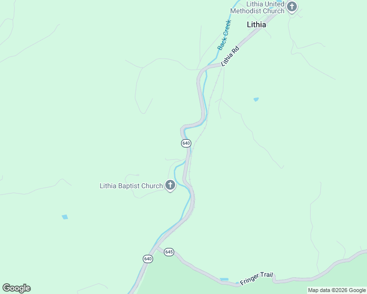 map of restaurants, bars, coffee shops, grocery stores, and more near 2201 Lithia Road in Buchanan