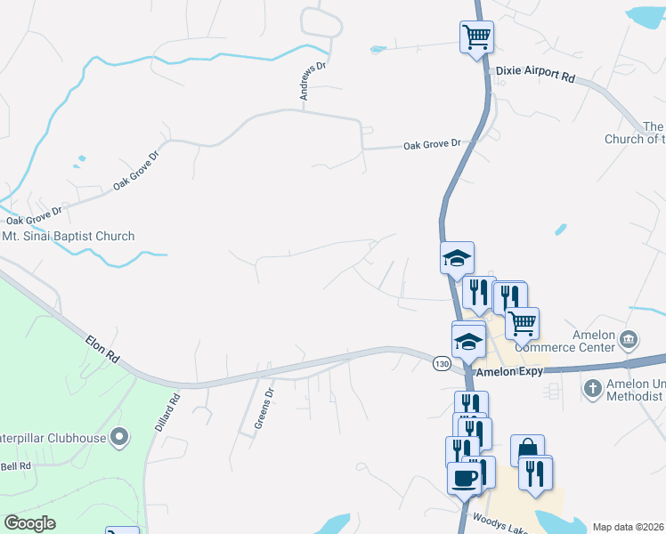 map of restaurants, bars, coffee shops, grocery stores, and more near 211-399 Sunset Circle in Madison Heights