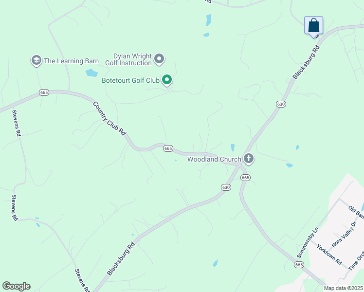 map of restaurants, bars, coffee shops, grocery stores, and more near 2058 Country Club Road in Troutville