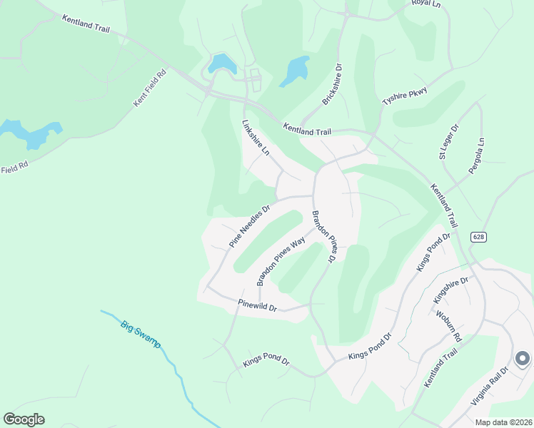 map of restaurants, bars, coffee shops, grocery stores, and more near 11453 Pine Needles Drive in Providence Forge
