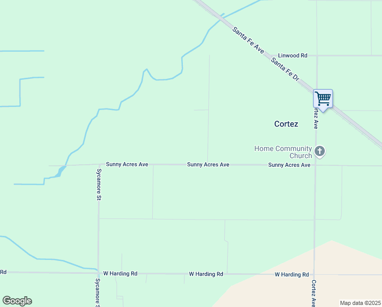 map of restaurants, bars, coffee shops, grocery stores, and more near 14620 Sunny Acres Avenue in Turlock