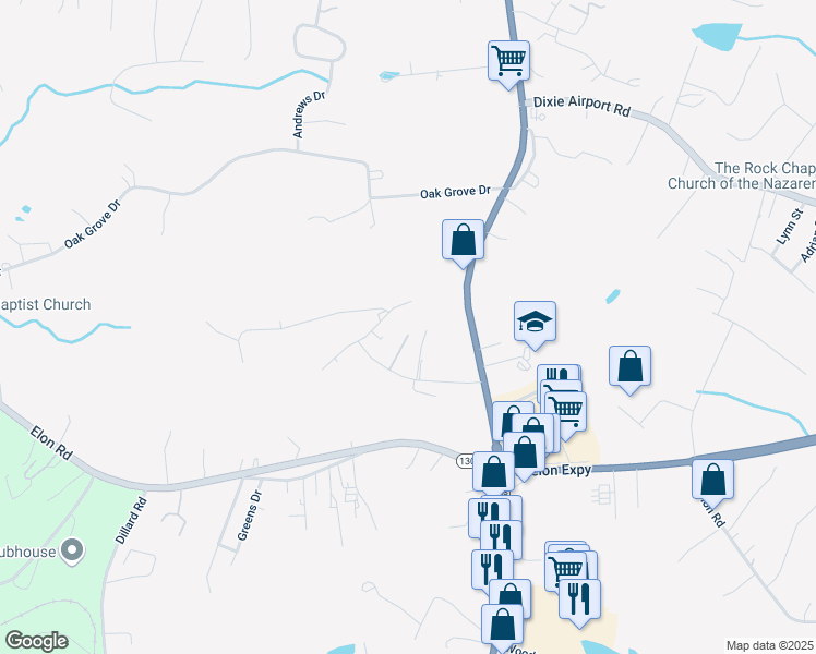 map of restaurants, bars, coffee shops, grocery stores, and more near 101 Orchard Drive in Madison Heights