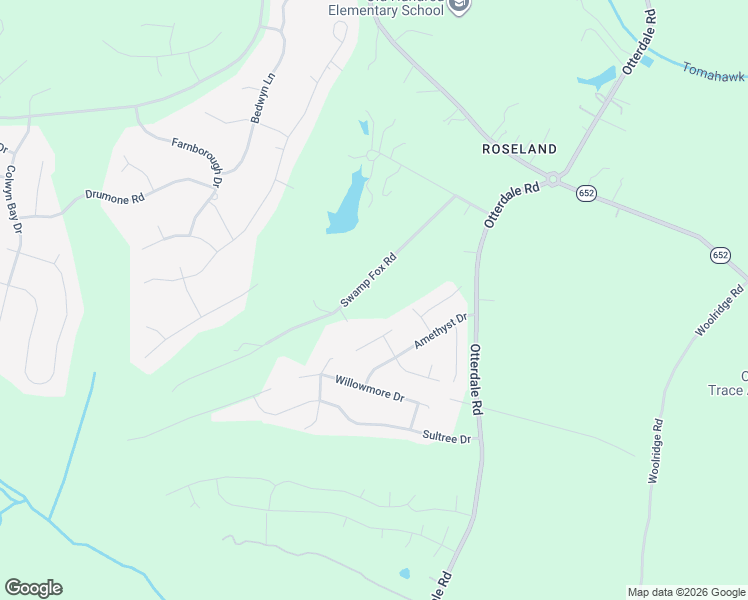 map of restaurants, bars, coffee shops, grocery stores, and more near 2021 Swamp Fox Road in Midlothian