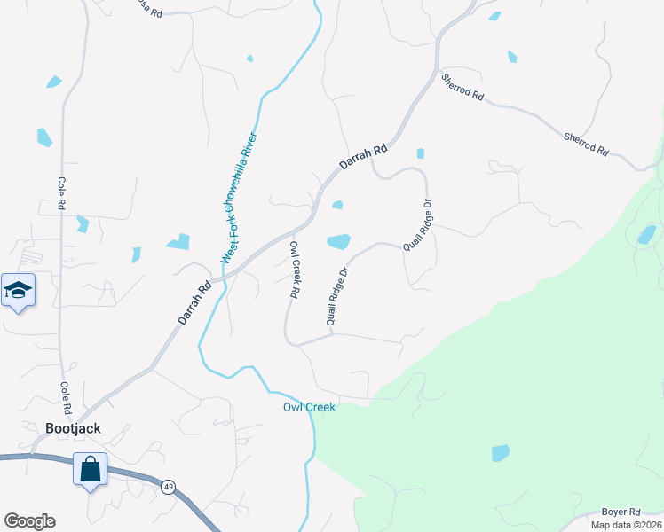 map of restaurants, bars, coffee shops, grocery stores, and more near 3589 Quail Ridge Drive in Mariposa