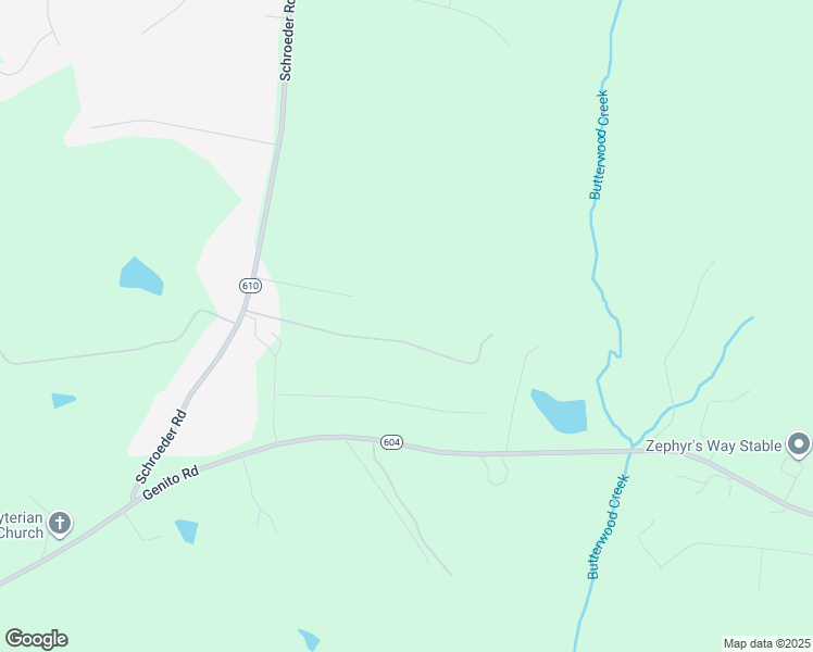 map of restaurants, bars, coffee shops, grocery stores, and more near 1024 Schroeder Road in Powhatan