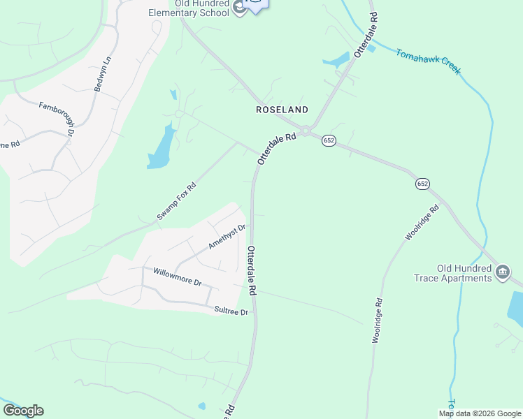 map of restaurants, bars, coffee shops, grocery stores, and more near 2019 Otterdale Road in Midlothian