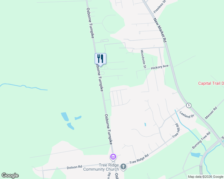 map of restaurants, bars, coffee shops, grocery stores, and more near 1448 Village Field Drive in Richmond