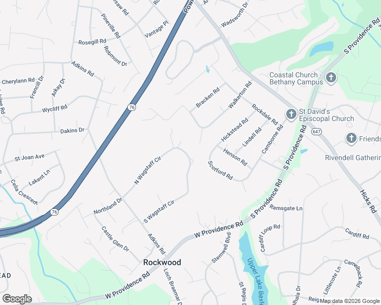 map of restaurants, bars, coffee shops, grocery stores, and more near 1921 Walkerton Court in Richmond