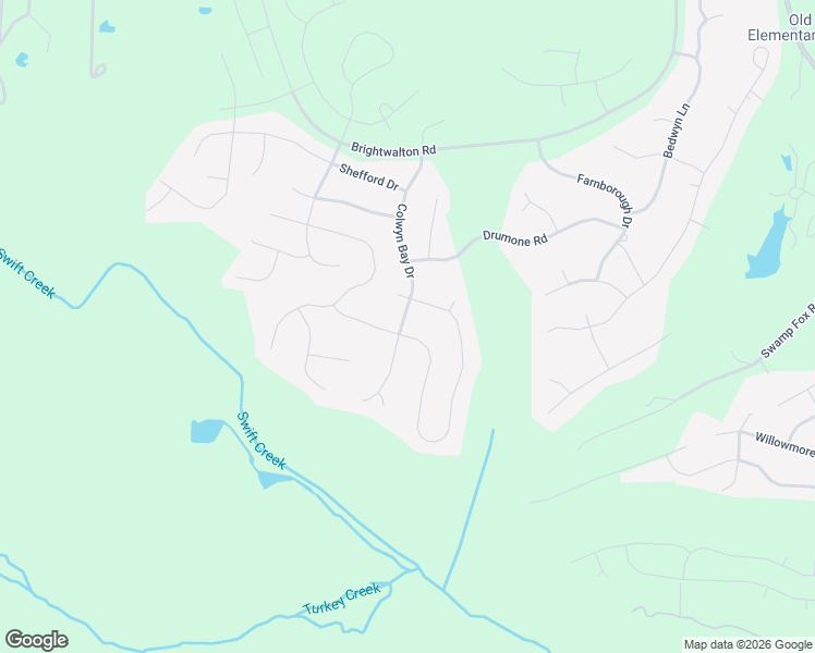 map of restaurants, bars, coffee shops, grocery stores, and more near 15912 Old Castle Road in Midlothian