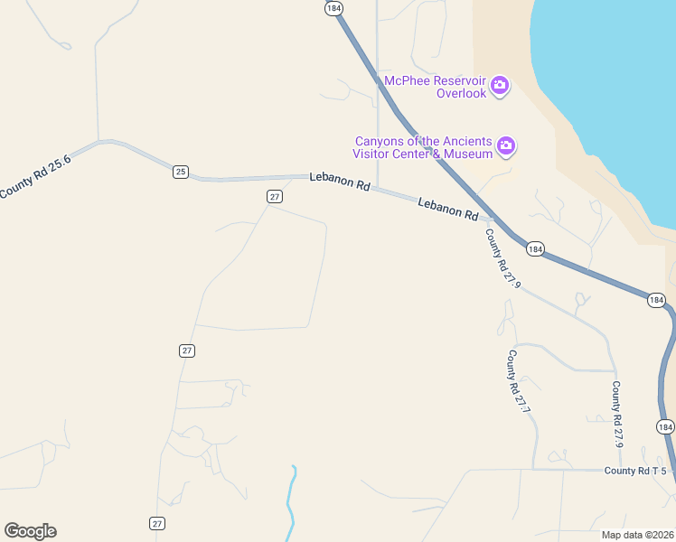 map of restaurants, bars, coffee shops, grocery stores, and more near 27311 Road U.2 in Dolores