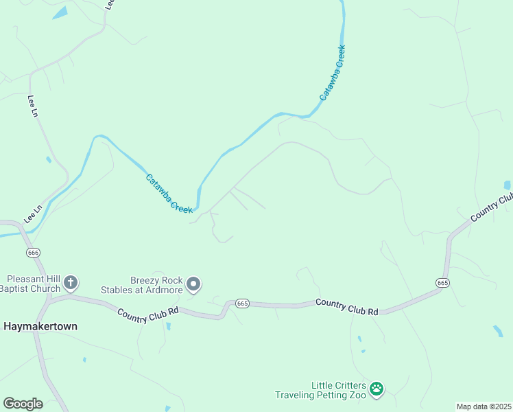 map of restaurants, bars, coffee shops, grocery stores, and more near 1057 Old Sessler Mill Road in Troutville