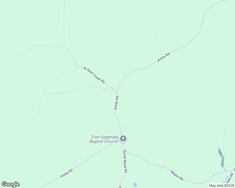 map of restaurants, bars, coffee shops, grocery stores, and more near Attilla Road in Campbellsville