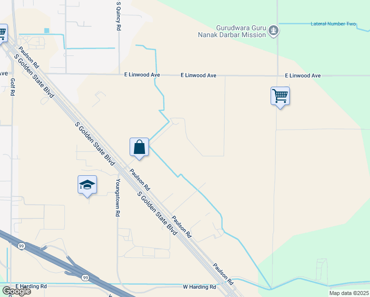 map of restaurants, bars, coffee shops, grocery stores, and more near 2006 South Daubenberger Road in Turlock