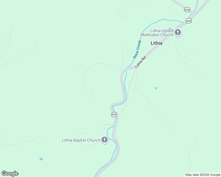 map of restaurants, bars, coffee shops, grocery stores, and more near 2517 Lithia Road in Buchanan