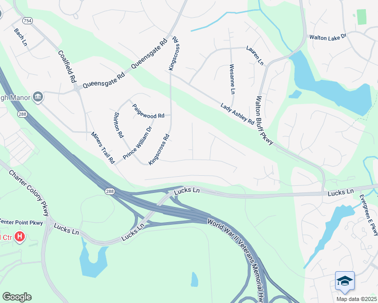 map of restaurants, bars, coffee shops, grocery stores, and more near 1618 Darrell Terrace in Midlothian