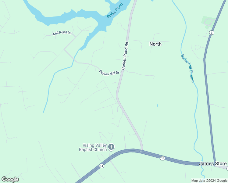 map of restaurants, bars, coffee shops, grocery stores, and more near 9538 Burkes Pond Road in North