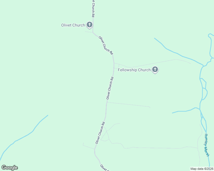 map of restaurants, bars, coffee shops, grocery stores, and more near 5230 Olivet Church Road in New Kent