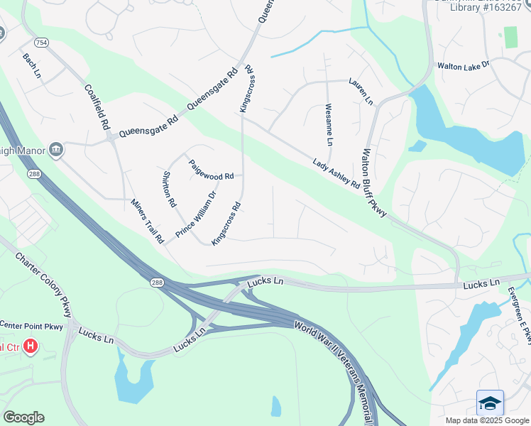 map of restaurants, bars, coffee shops, grocery stores, and more near 1606 Darrell Terrace in Midlothian