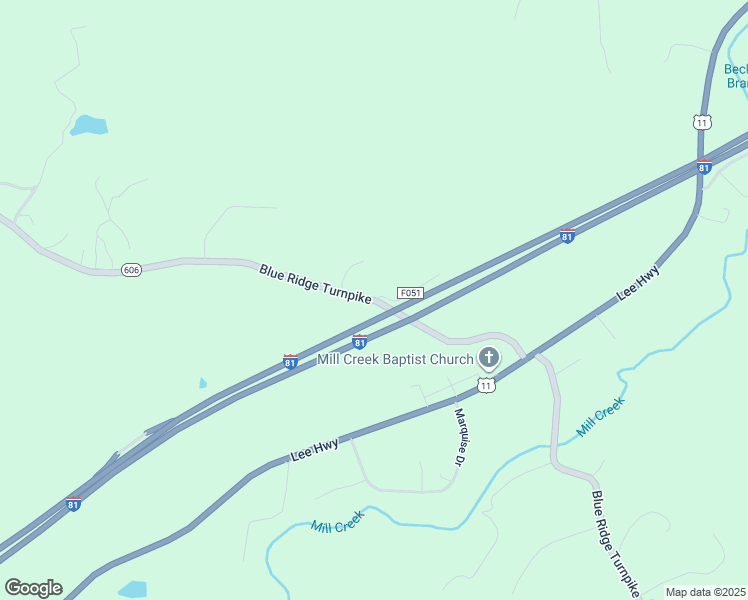 map of restaurants, bars, coffee shops, grocery stores, and more near 1965 Blue Ridge Turnpike in Fincastle