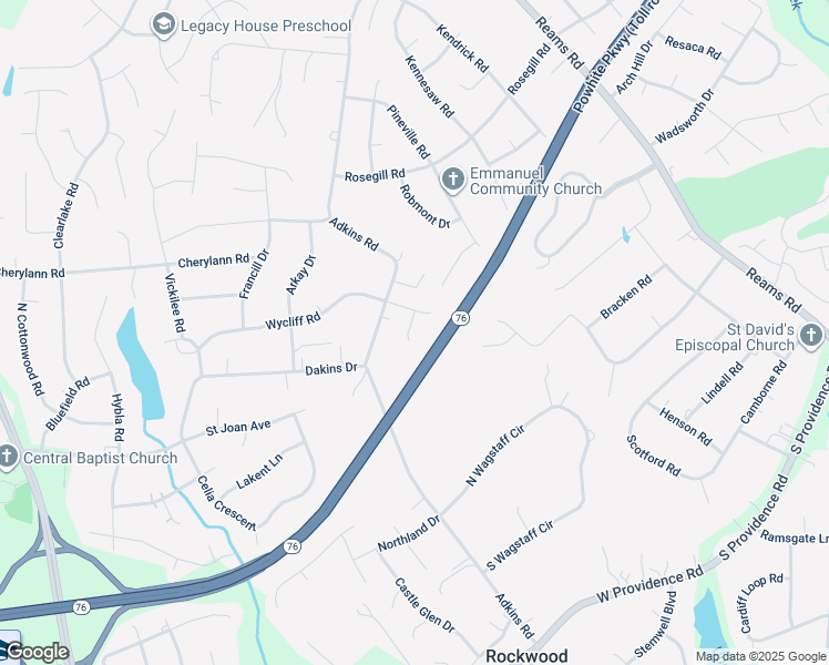 map of restaurants, bars, coffee shops, grocery stores, and more near 1213 Wycliff Court in Chesterfield County