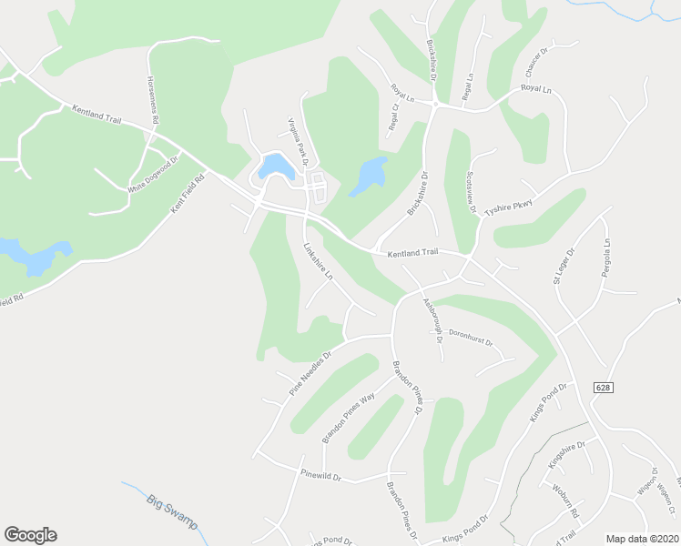 map of restaurants, bars, coffee shops, grocery stores, and more near 5253 Linkshire Lane in Providence Forge