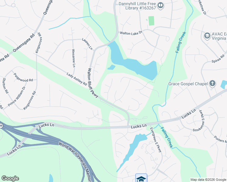 map of restaurants, bars, coffee shops, grocery stores, and more near 1031 Worsham Green Terrace in Midlothian
