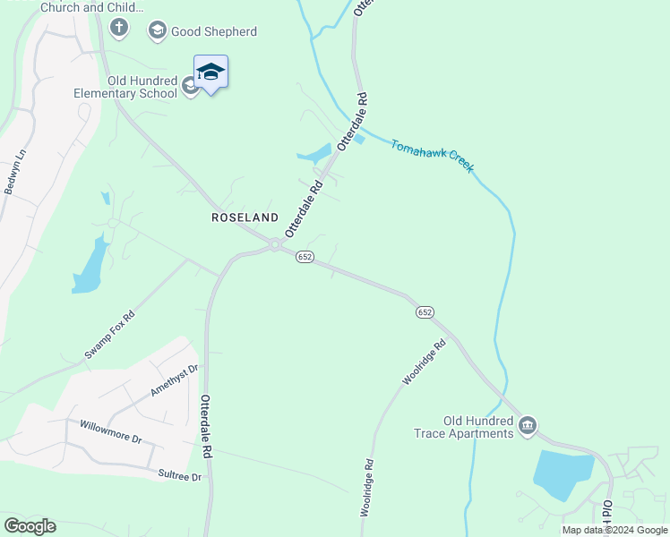 map of restaurants, bars, coffee shops, grocery stores, and more near Old Hundred Rd in Chesterfield