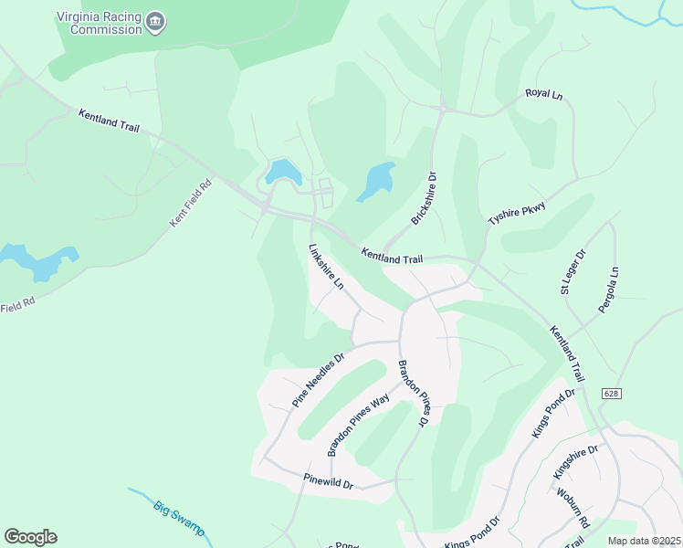 map of restaurants, bars, coffee shops, grocery stores, and more near 5269 Linkshire Lane in Providence Forge