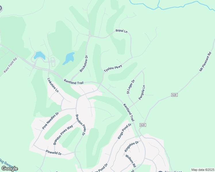 map of restaurants, bars, coffee shops, grocery stores, and more near 11431 Red Brick Court in Providence Forge