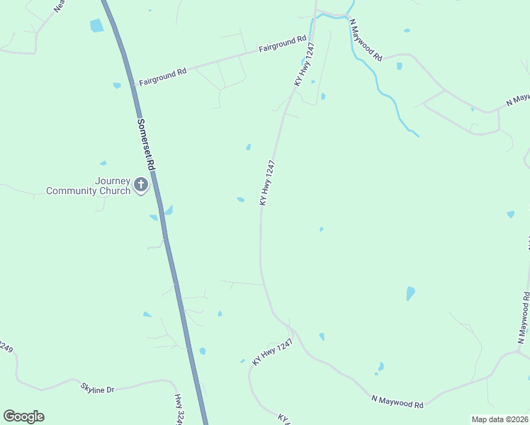 map of restaurants, bars, coffee shops, grocery stores, and more near 4960 Kentucky 1247 in Stanford