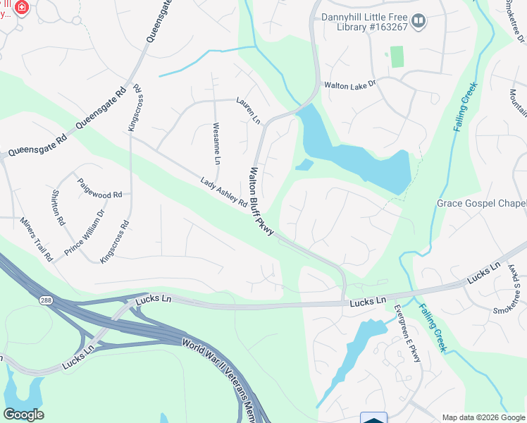 map of restaurants, bars, coffee shops, grocery stores, and more near 1417 Walton Bluff Terrace in Midlothian