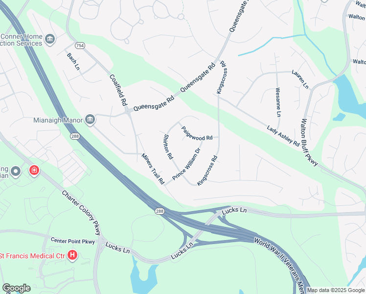 map of restaurants, bars, coffee shops, grocery stores, and more near 1405 Paigewood Court in Midlothian