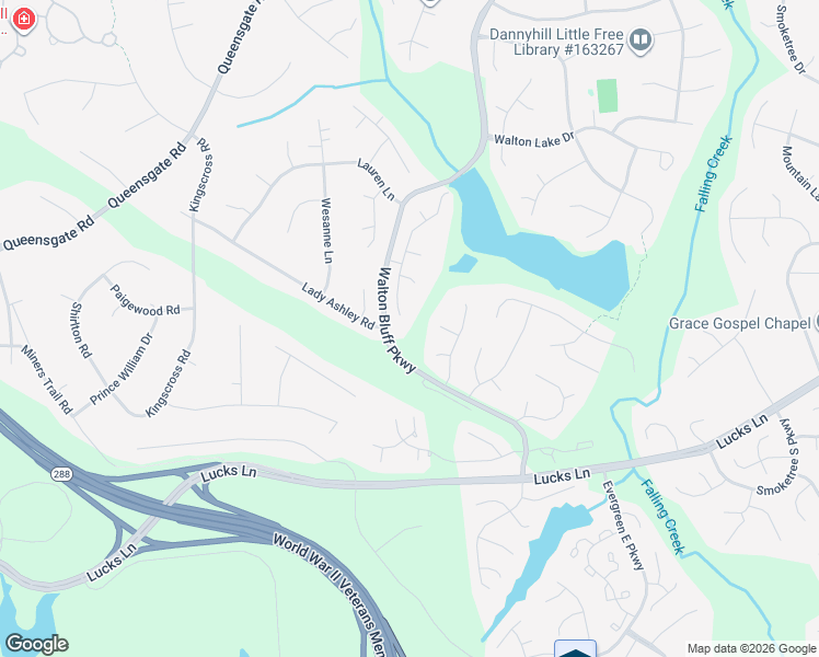 map of restaurants, bars, coffee shops, grocery stores, and more near 1417 Walton Bluff Terrace in Midlothian