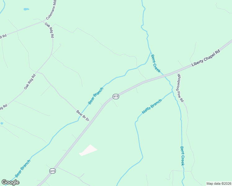 map of restaurants, bars, coffee shops, grocery stores, and more near State Route 615 in Appomattox