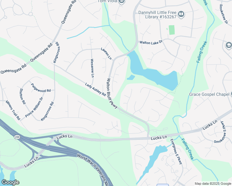 map of restaurants, bars, coffee shops, grocery stores, and more near 1413 Walton Bluff Terrace in Midlothian
