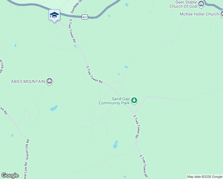 map of restaurants, bars, coffee shops, grocery stores, and more near South Tree Road in McKee