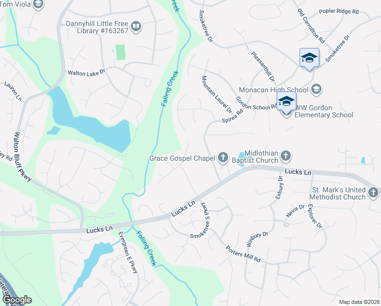 map of restaurants, bars, coffee shops, grocery stores, and more near 1106 Spirea Road in Richmond