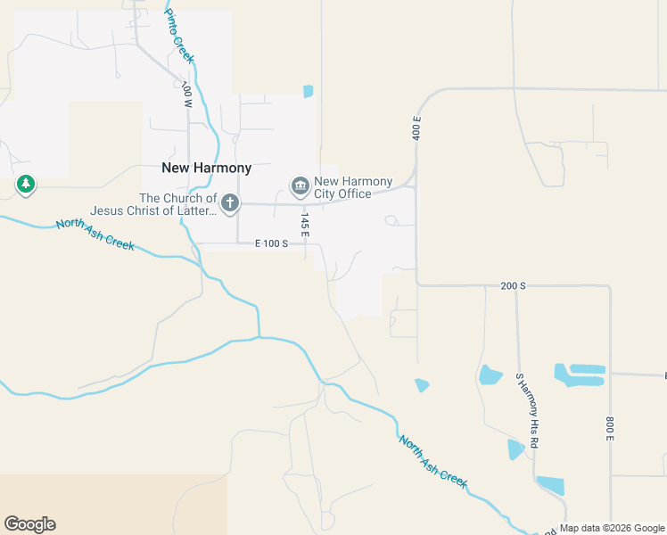 map of restaurants, bars, coffee shops, grocery stores, and more near 121 Rachel Lane in New Harmony