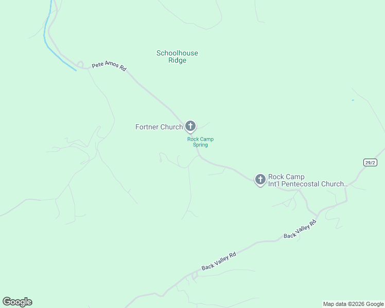 map of restaurants, bars, coffee shops, grocery stores, and more near 1582 Pete Amos Road in Lindside