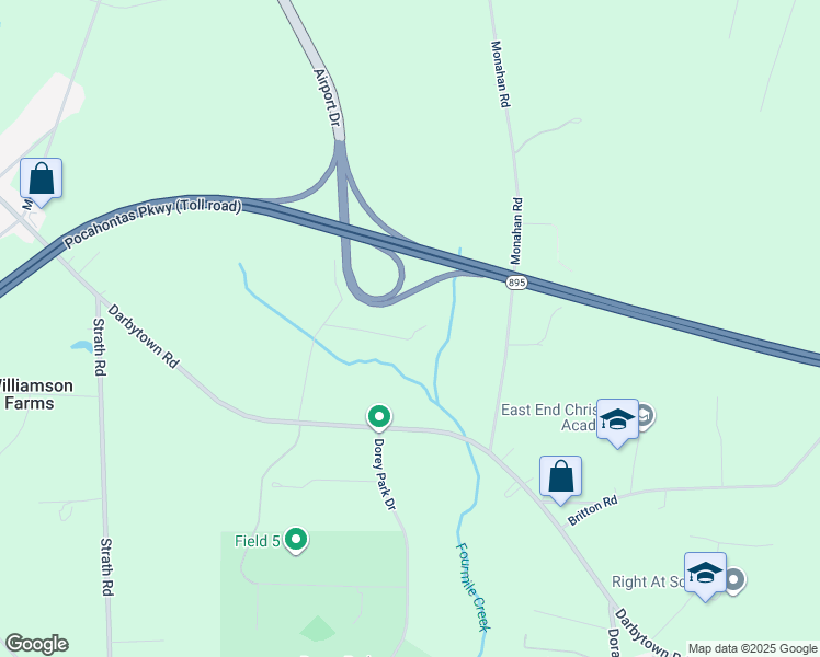 map of restaurants, bars, coffee shops, grocery stores, and more near 6900 Lost Country Lane in Henrico