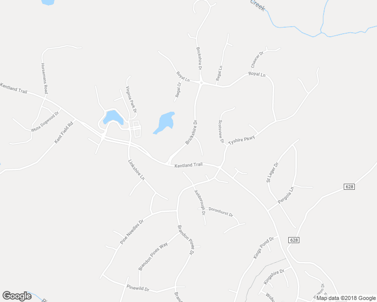map of restaurants, bars, coffee shops, grocery stores, and more near 5441 Brickshire Drive in Providence Forge