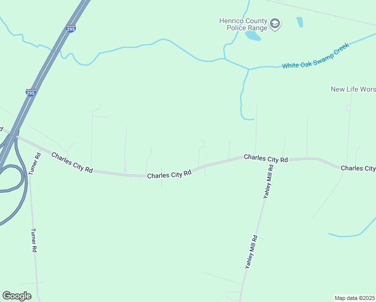 map of restaurants, bars, coffee shops, grocery stores, and more near 4410 Charles City Road in Richmond