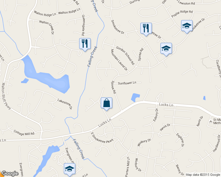 map of restaurants, bars, coffee shops, grocery stores, and more near 1106 Spirea Road in Richmond
