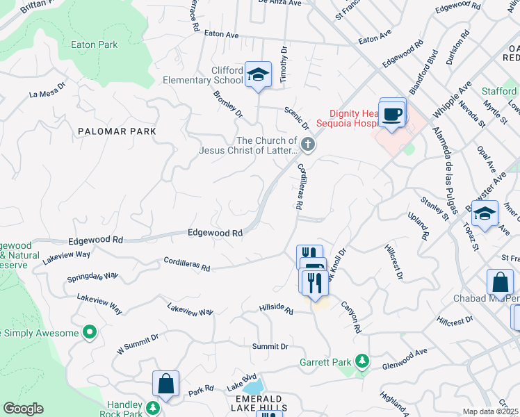 1718 Edgewood Road, Redwood City CA Walk Score