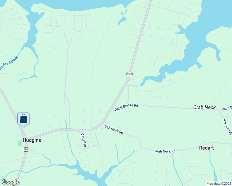 map of restaurants, bars, coffee shops, grocery stores, and more near Cricket Hill Road in Hudgins