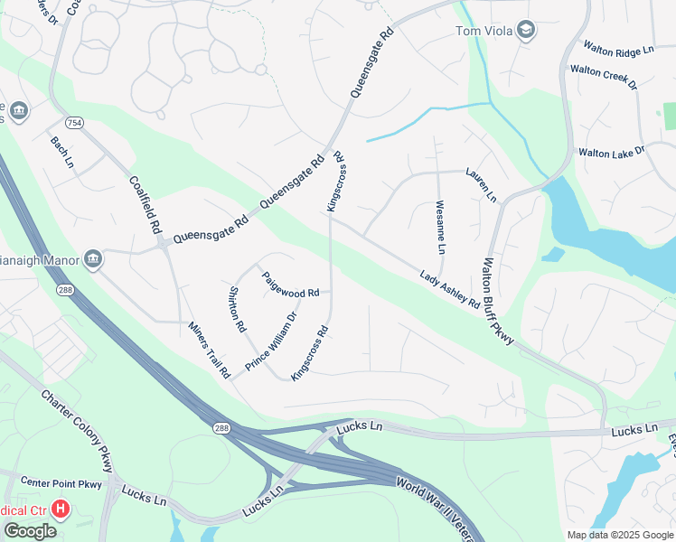 map of restaurants, bars, coffee shops, grocery stores, and more near 1419 Kingscross Road in Midlothian