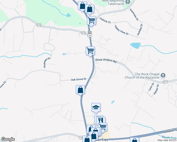 map of restaurants, bars, coffee shops, grocery stores, and more near 3806 South Amherst Highway in Madison Heights