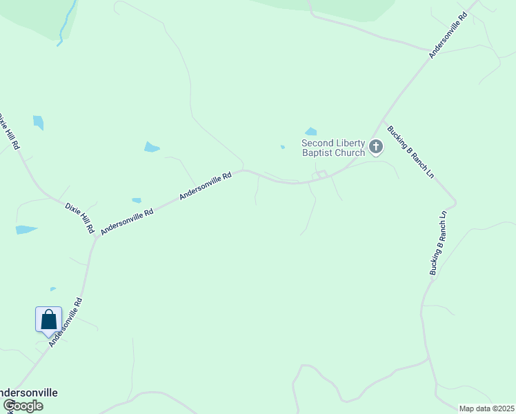 map of restaurants, bars, coffee shops, grocery stores, and more near 6110 Andersonville Road in Dillwyn